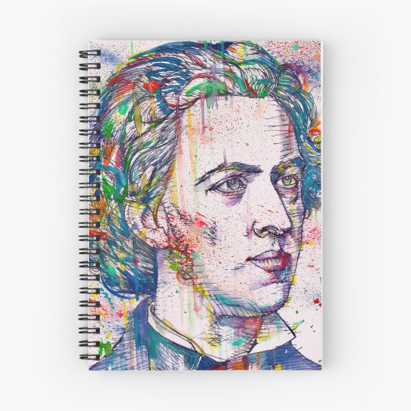 Item preview, FREDERIC CHOPIN - watercolor and ink portrait designed and sold by lautir.
