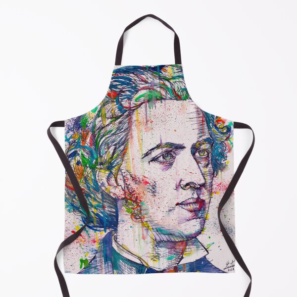 Item preview, FREDERIC CHOPIN - watercolor and ink portrait designed and sold by lautir.