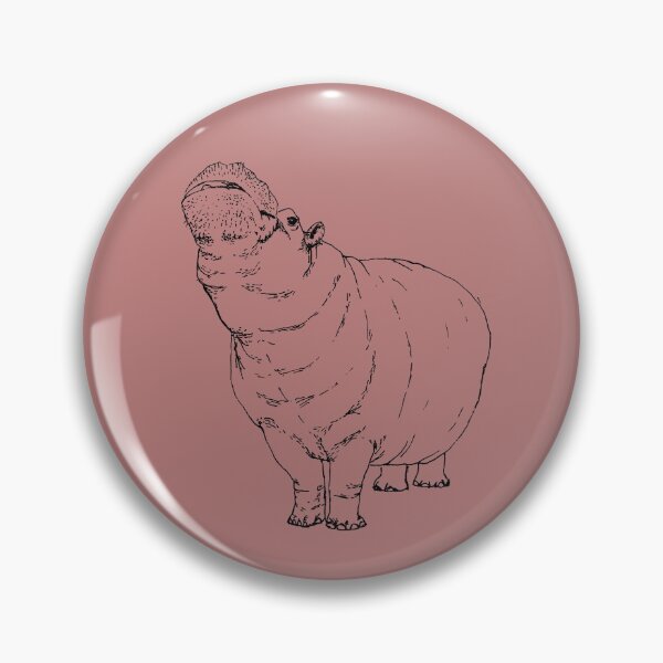 Item preview, Hippopotamus Sketch designed and sold by ArianeOgasavara.