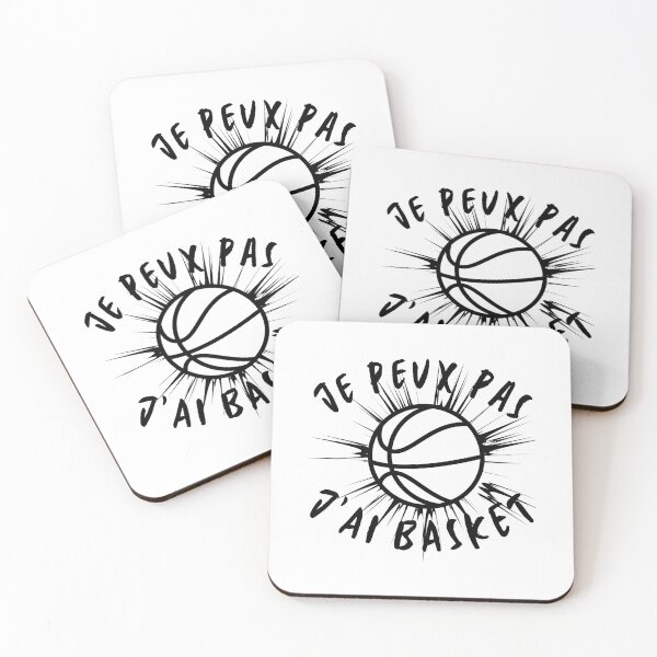 Aperçu de l'œuvre Je peux pas j'ai basket cadeau humoristique créée et vendue par TeeJfm.