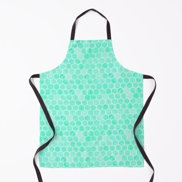 Item preview, Green Hexagon/Honeycomb Pattern - White designed and sold by VvdVenDesign.