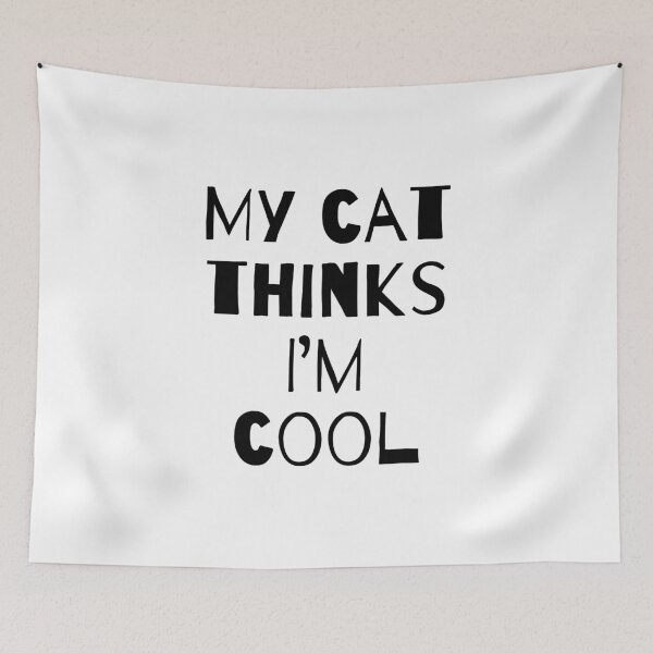 Item preview, my cat thinks i m cool designed and sold by Tawfiktyson.