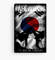Lienzo Taekwondo Mountain Fighter White Vintage 2 - Arte marcial coreano