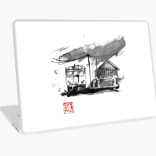 train station in japan Laptop Skin