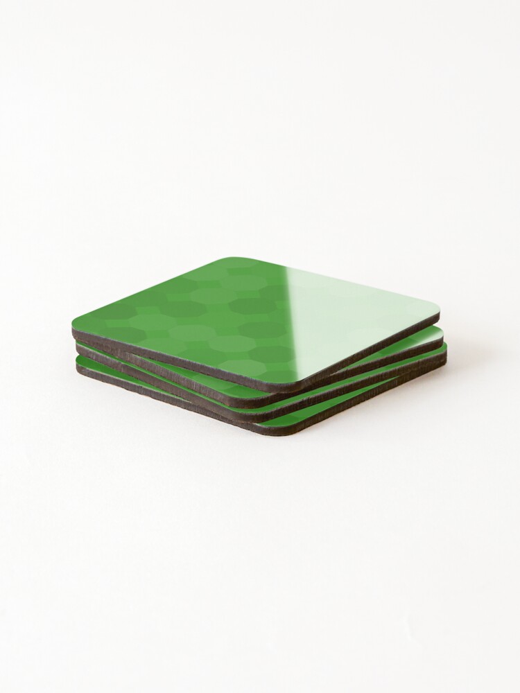 Thumbnail 4 of 5, Coasters (Set of 4), Large Green Pastel Pattern designed and sold by Inimma.