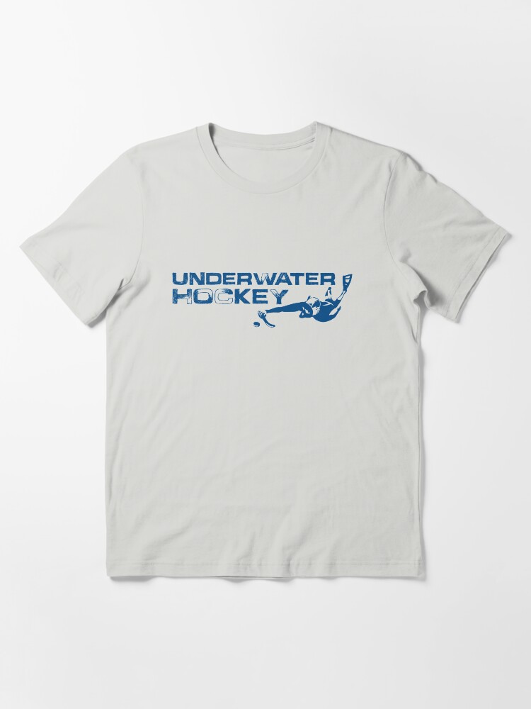 Alternate view of Underwater Hockey Swimmer with Stick and Puck Essential T-Shirt