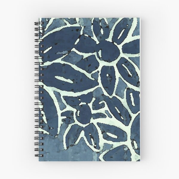 Item preview, Patrón floral azul designed and sold by EC-CM.