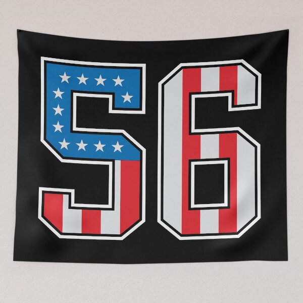 Item preview, 56 American Lucky Number fifty-six United States Flag designed and sold by Urosek.