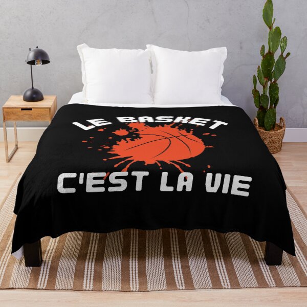 Aperçu de l'œuvre Le basket c'est la vie cadeau humoristique créée et vendue par TeeJfm.