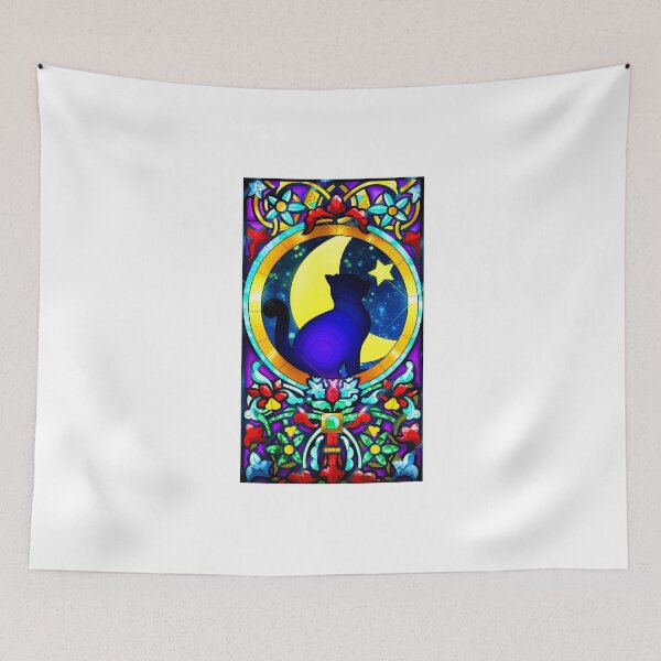 Item preview, star cat in moon designed and sold by Rathod Nirav.