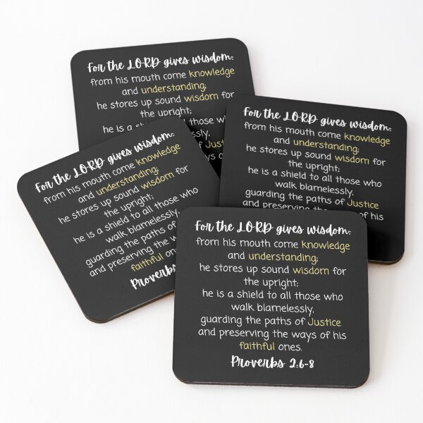 Item preview, Proverbs 2:6-8 quote designed and sold by AlexArtwork.