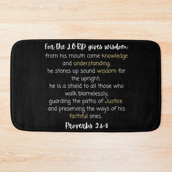 Item preview, Proverbs 2:6-8 quote designed and sold by AlexArtwork.
