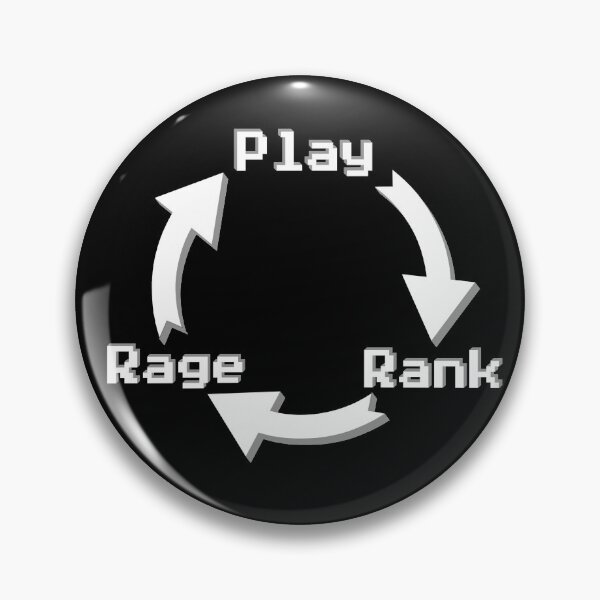 Item preview, Play, Rank, Rage Game Cycle designed and sold by AdsInspiration.