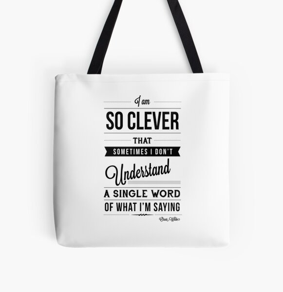 Oscar Wilde Quote All Over Print Tote Bag