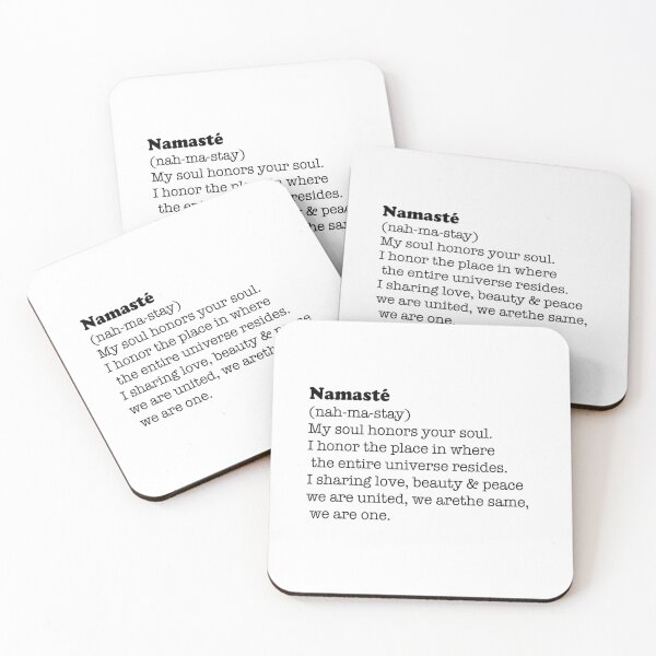 Item preview, Namaste que significa blanco y negro designed and sold by Spirit-Art.