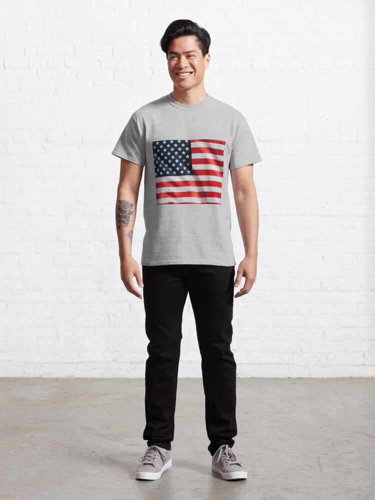 Alternate view of American Flag Classic T-Shirt