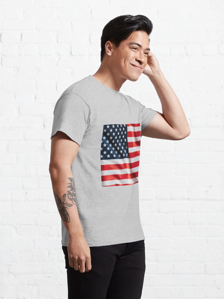Alternate view of American Flag Classic T-Shirt