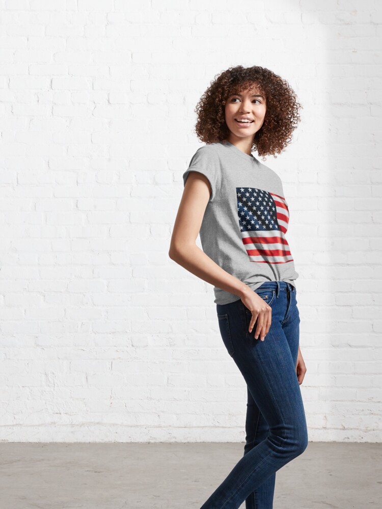 Alternate view of American Flag Classic T-Shirt