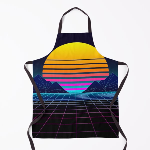Item preview, Futuristic Neon Sunset Retrowave designed and sold by MaiZephyr.