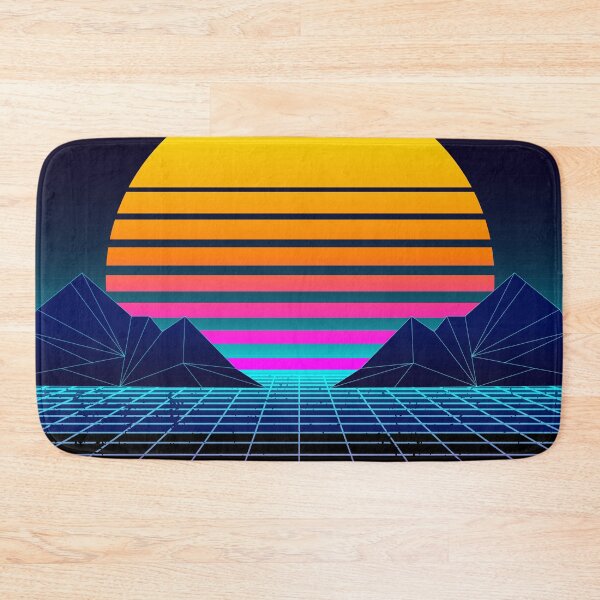 Item preview, Futuristic Neon Sunset Retrowave designed and sold by MaiZephyr.