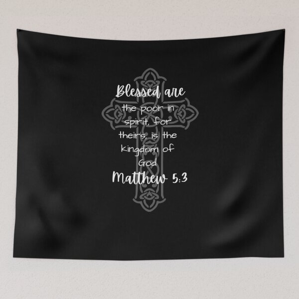 Item preview, The First Beatitude, Gospel quote designed and sold by AlexArtwork.