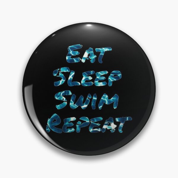 Item preview, Eat sleep swim repeat, funny swimmer shirt. designed and sold by Theleochick.