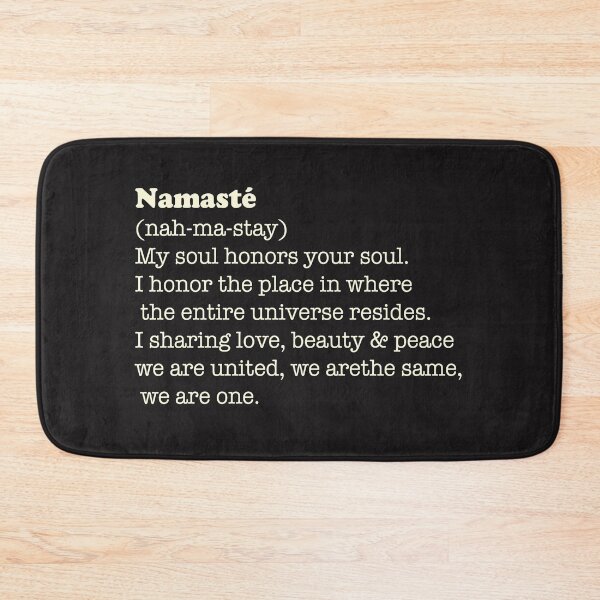 Item preview, namaste black dictionary meaning bohemian chic vocabulary and spiritual quotes vintage designed and sold by Spirit-Art.