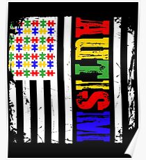 Autism Awareness Flag Shirt & More Poster