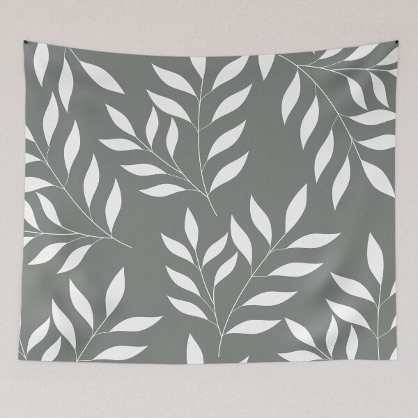 Item preview, Grey Leaves Pattern designed and sold by thelustrous.
