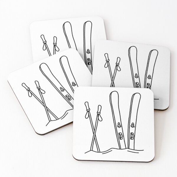 Item preview, SKIERS | Snow Skier Skilife Ski | Winter mountain nature designed and sold by yourtravelguide.