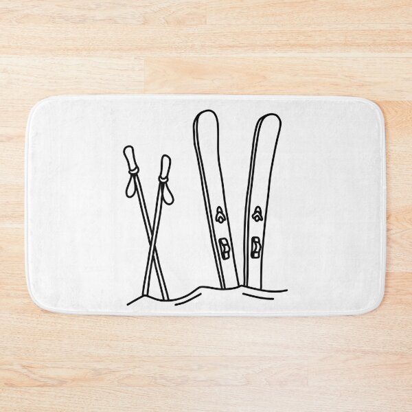Item preview, SKIERS | Snow Skier Skilife Ski | Winter mountain nature designed and sold by yourtravelguide.