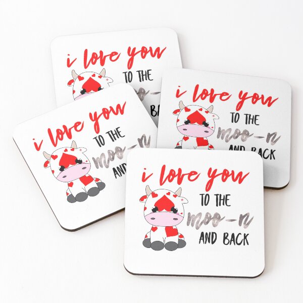 Item preview, Love you to the moo-n and back designed and sold by Soyscrafts.