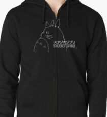 Studio Ghibli Inspired Totoro Zipped Hoodie