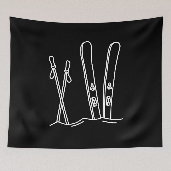 Item preview, SKIERS | Snow Skier Skilife Ski | Winter mountain range nature designed and sold by yourtravelguide.
