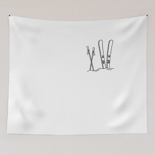 Item preview, LINEPIC SKIERS | Snow Skier Skilife Ski | Winter mountain range nature designed and sold by yourtravelguide.