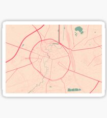 Leuven Map (Springtime) Sticker