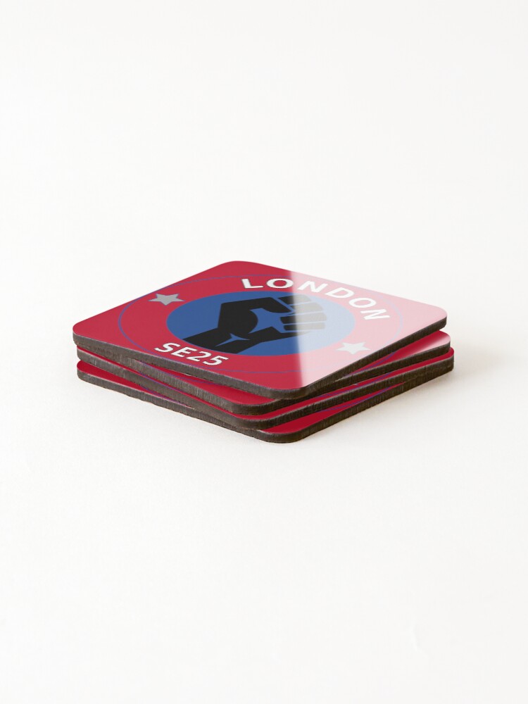 Thumbnail 4 of 5, Coasters (Set of 4), Crystal Palace Postcode Fist designed and sold by Rag-Dog.