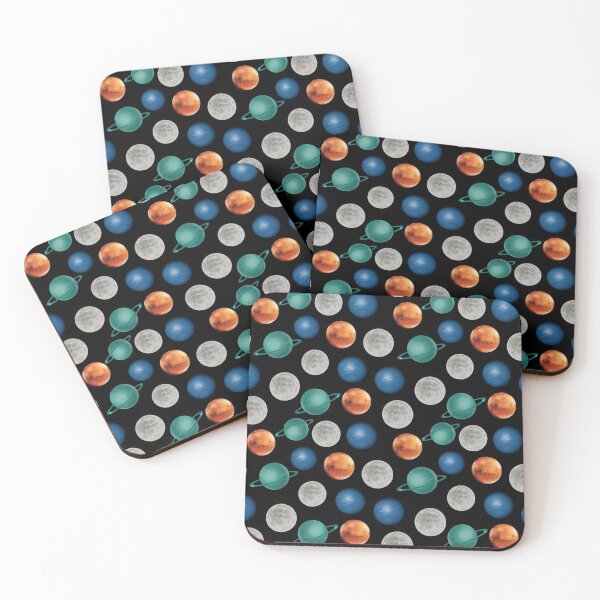 Item preview, Lots of planets seamless 3d digital pattern  designed and sold by Bonheurem.
