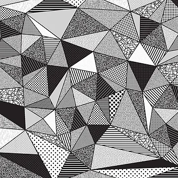 Artwork thumbnail, Geometric Retro Pattern by HiyaPunch