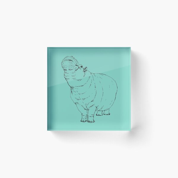 Item preview, Hippopotamus Sketch designed and sold by ArianeOgasavara.