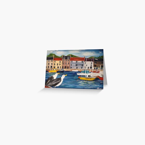 St Monans Harbour Fife Greeting Card