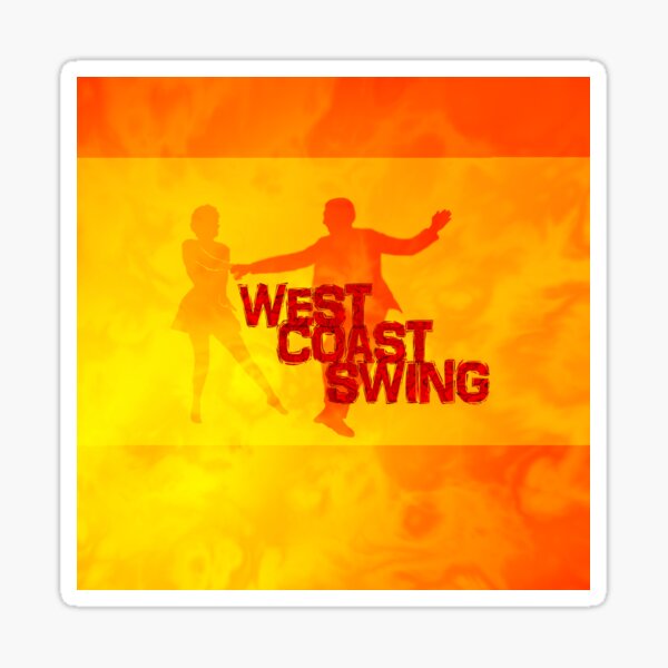 West Coast swing Sticker