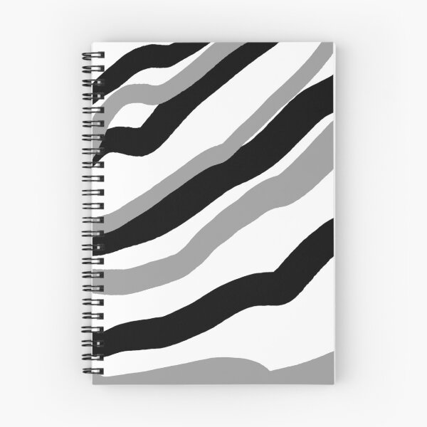 Item preview, Black and grey wavy line pattern designed and sold by qlobba.