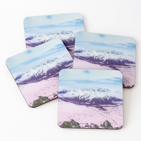 Item preview, Saint Moritz pink mountains designed and sold by 5hir.