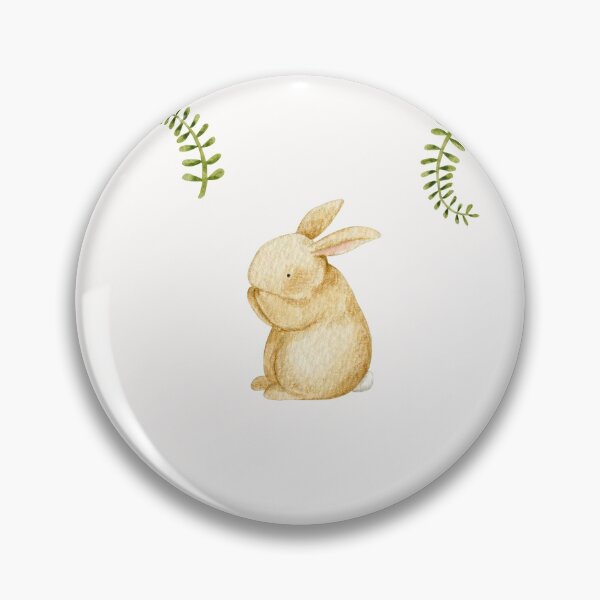 Item preview, cute little watercolor rabbits designed and sold by InnaShulgina.