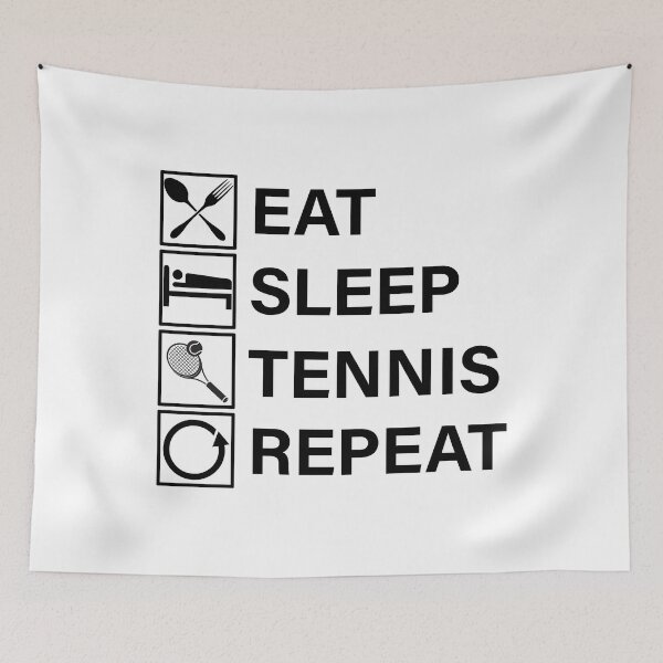 Item preview, Eat Sleep Tennis Repeat designed and sold by Adel Qasem.