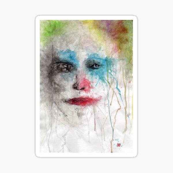 Aqua clown Sticker