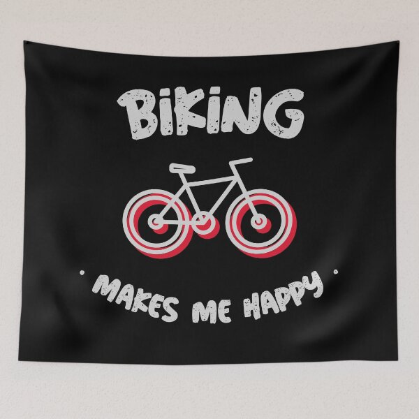Item preview, Biking Makes Me Happy designed and sold by Windmill Wildflowers.