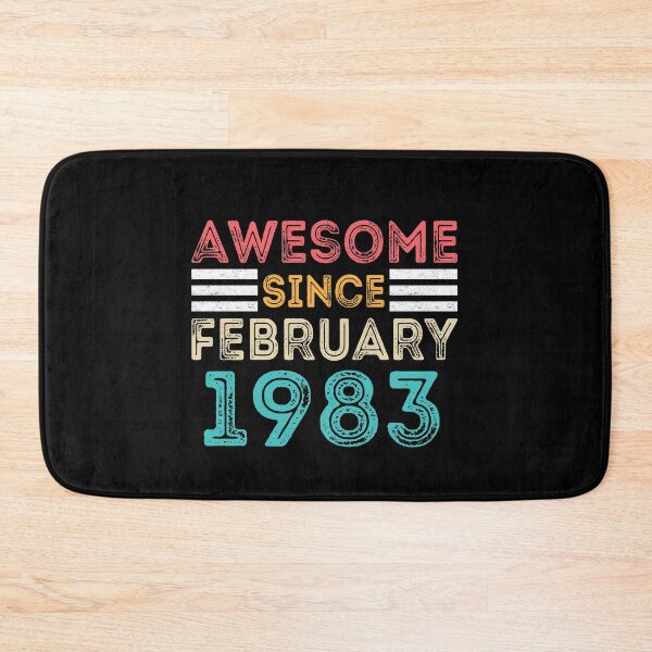 Item preview, Retro Vintage Birthday Gift - Awesome Since February 1983 designed and sold by meedTee.