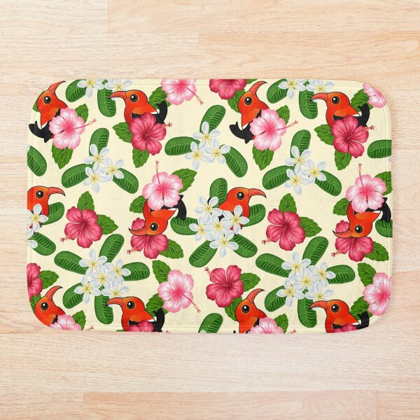 Item preview, Birdorable 'I'iwi Bird from Hawaii with Flowers Pattern designed and sold by Birdorable.